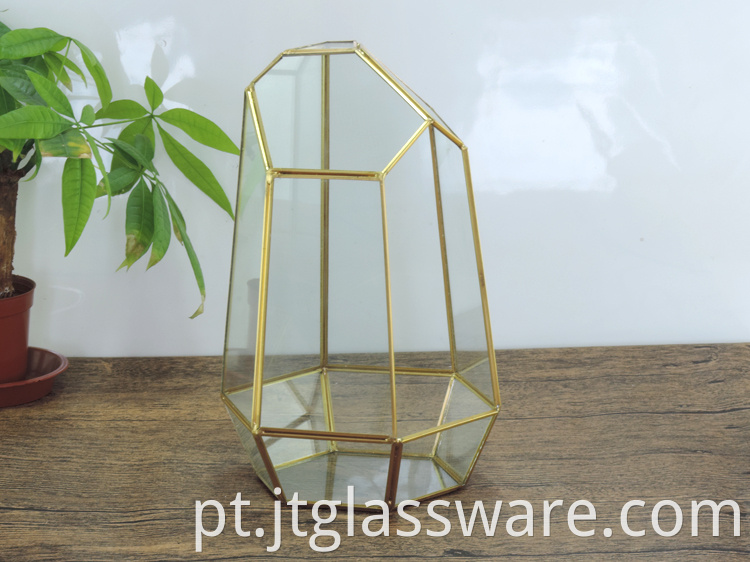 Home decoration Glass Geometric Terrarium 